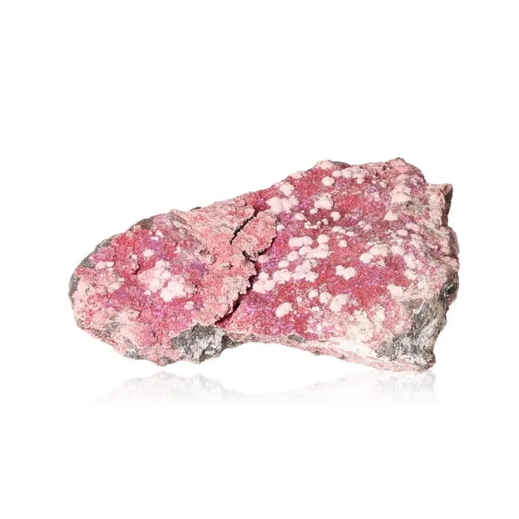 Premium Erythrite with Picropharmacolite crystal featuring pink and white hues with needle-like formations from Sylvia Crystals.
