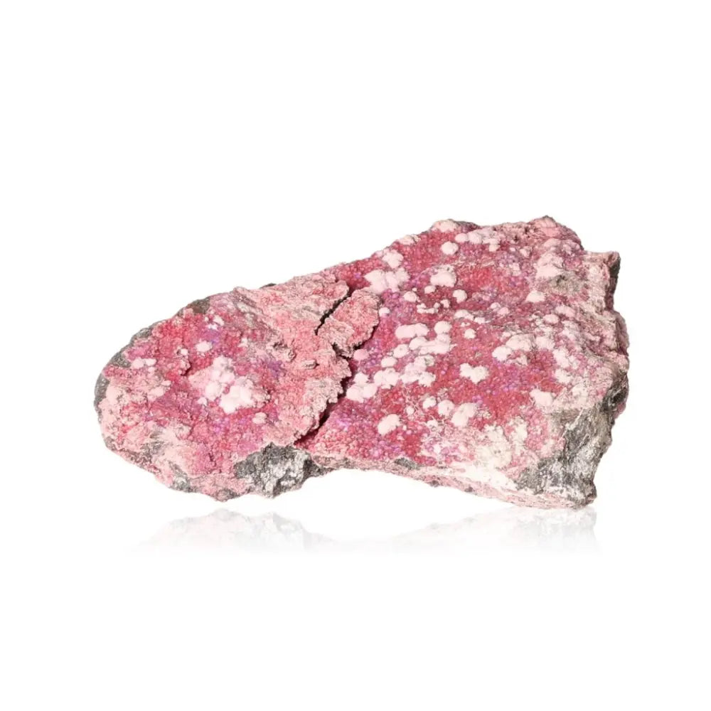 Erythrite with Picropharmacolite showing pink and white crystal formations from Sylvia Crystals' premium collection.