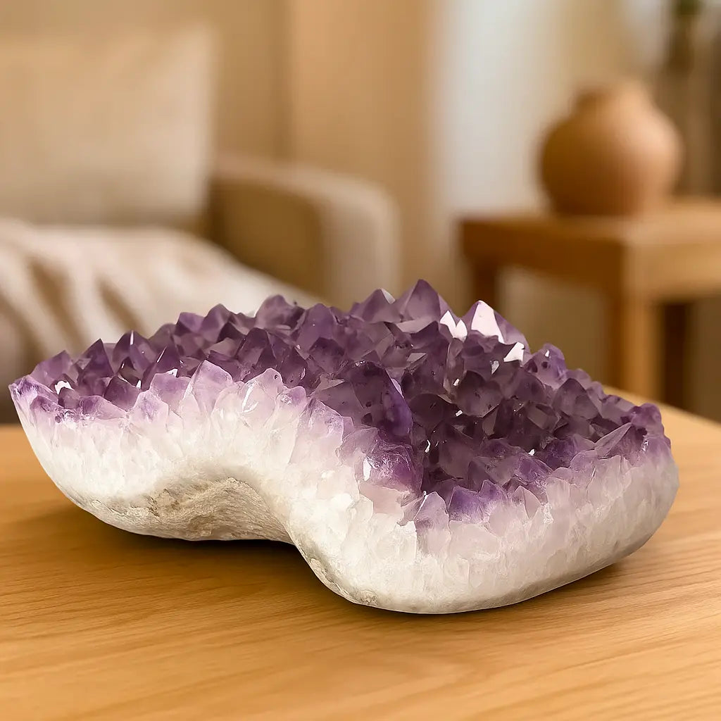 Extra Large Polished Amethyst Druze Cluster Sylvia Crystals Sp. z o.o.