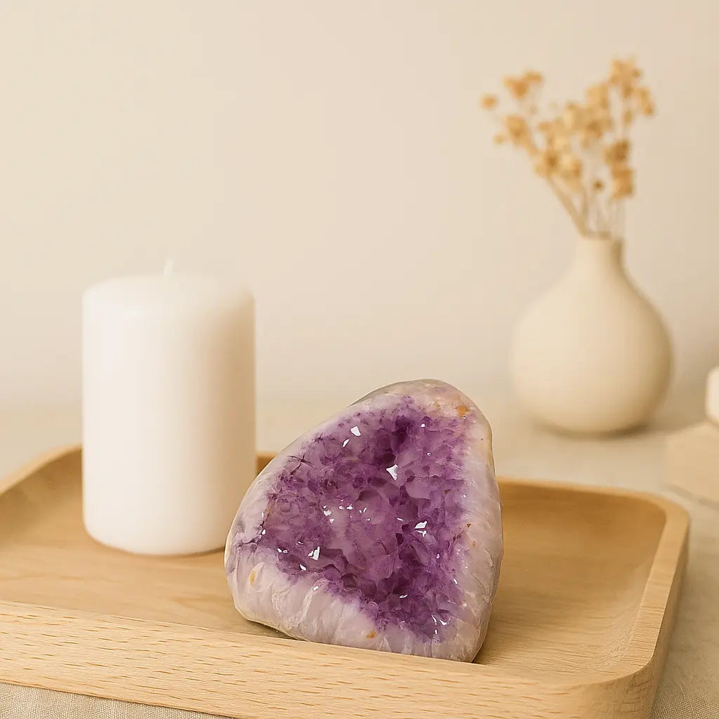 Extra Large Polished Amethyst Druze Cluster Sylvia Crystals Sp. z o.o.