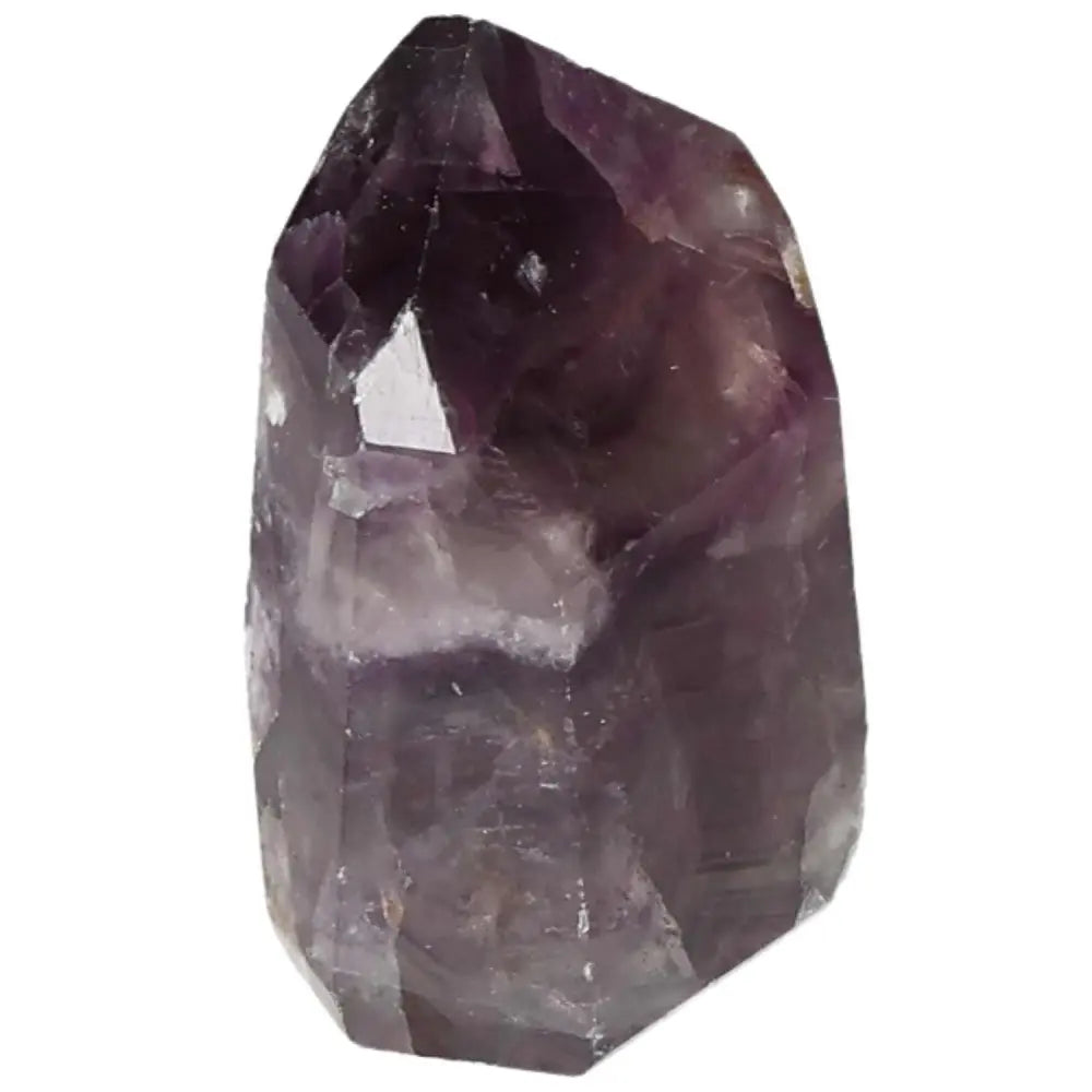 Polished Fluorite crystal point for focus, clarity, and energy flow; enhances mental clarity, intuition, and spiritual awareness.