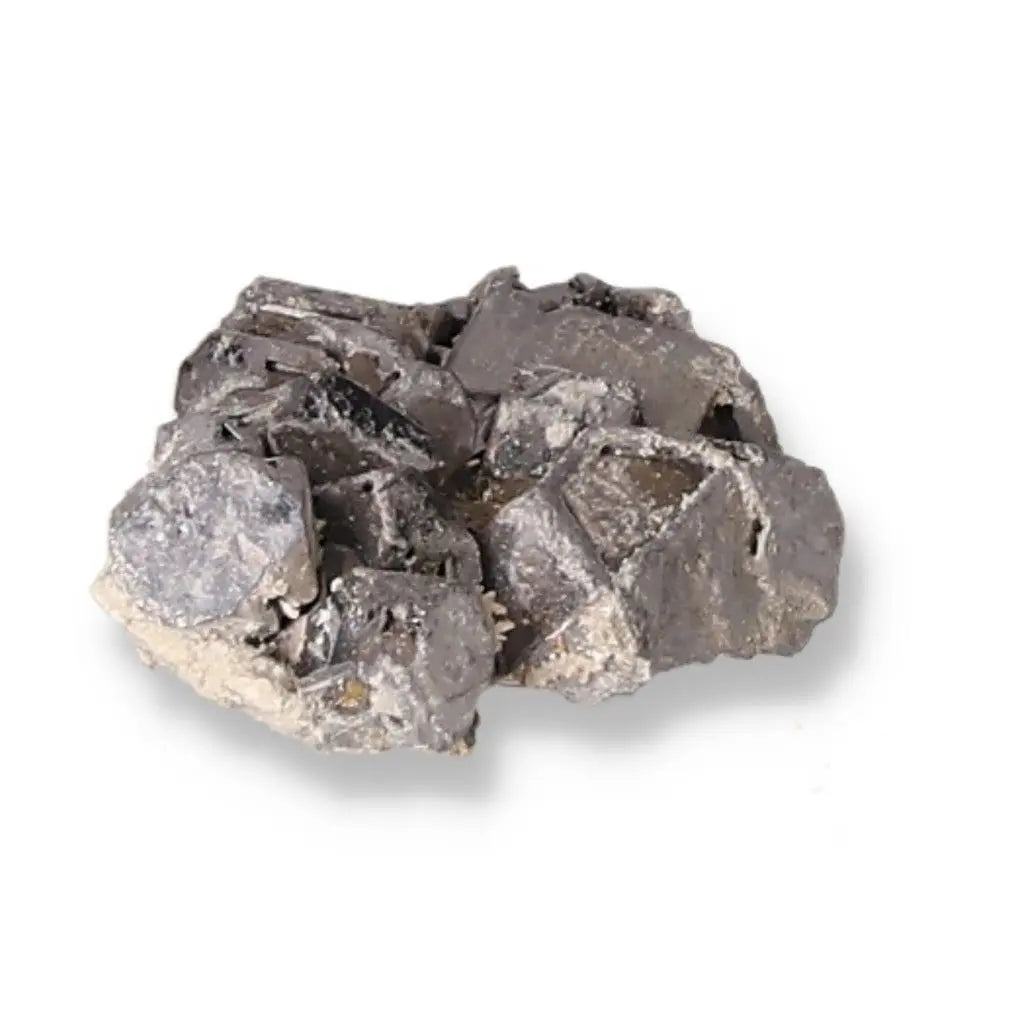 Galena crystal stone known for its protective and grounding properties, promoting spiritual equilibrium and transformation.