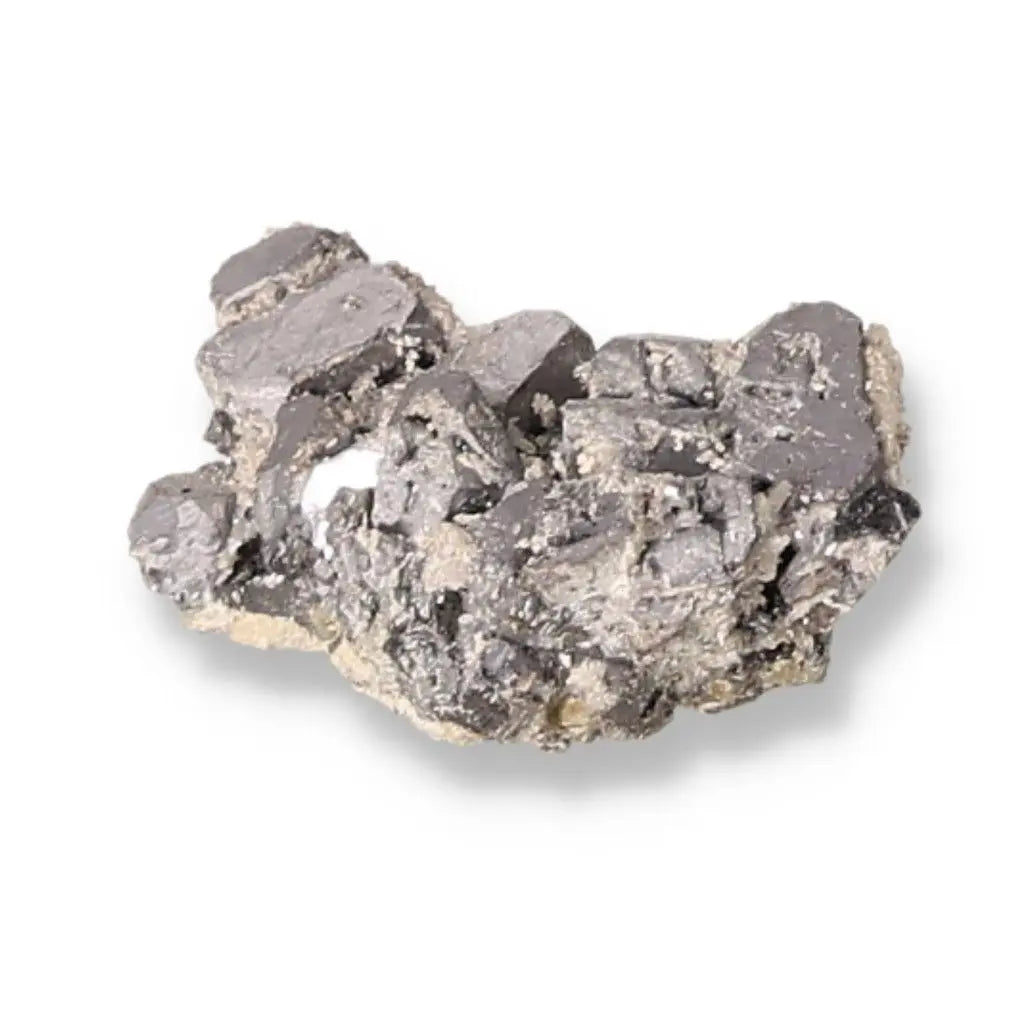 Galena mineral stone showcasing its protective and grounding properties, ideal for spiritual practices and enhancing balance.