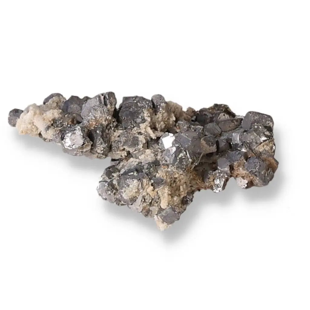 Galena mineral stone for transformation, fostering harmony and grounding in spiritual practices.