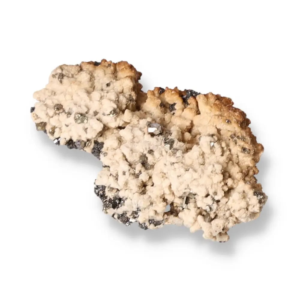 Galena with Calcite mineral specimen showcasing natural fusion and spiritual energy, ideal for collectors and spiritual practitioners.