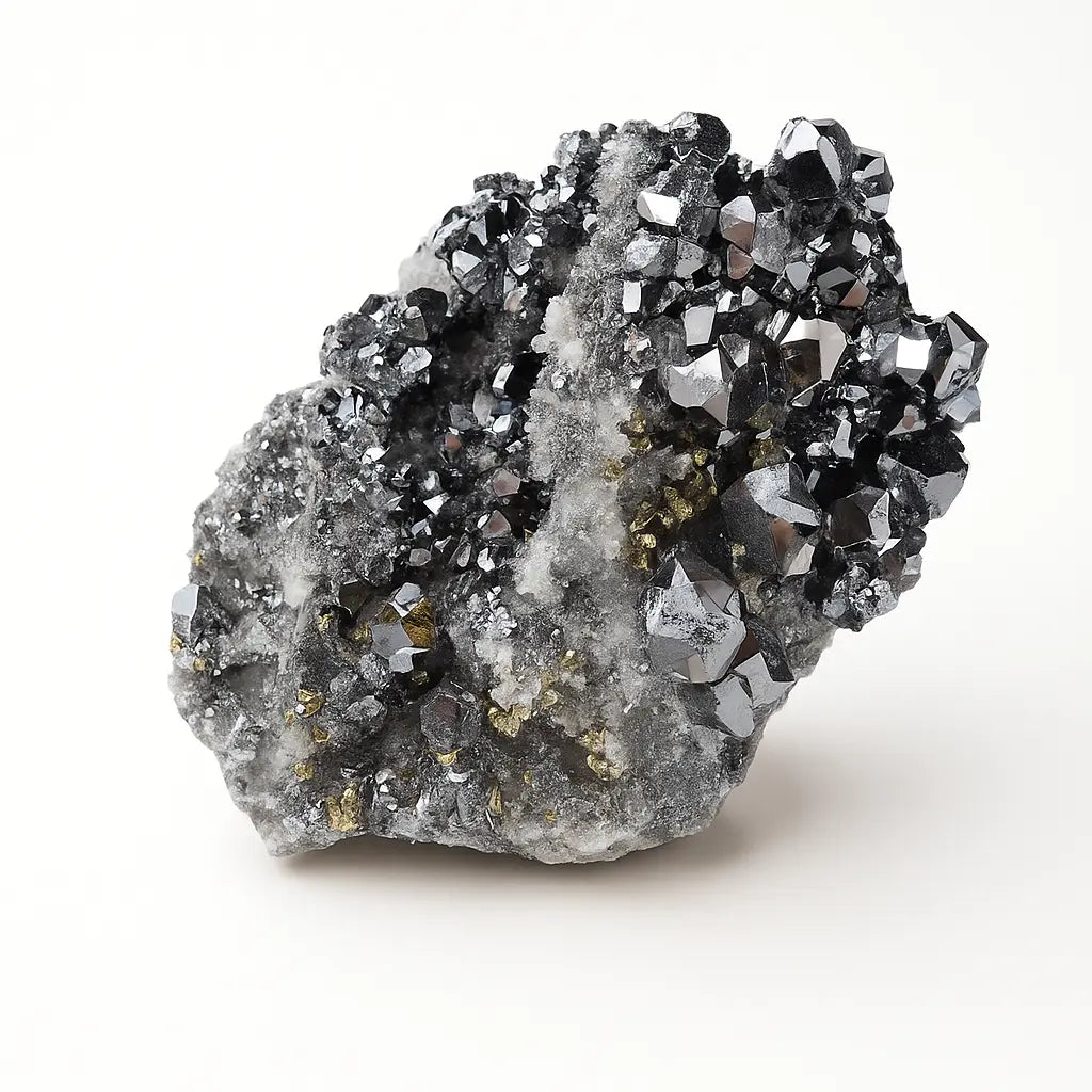 Galena with Chalcopyrite and Quartz Sylvia Crystals Sp. z o.o.