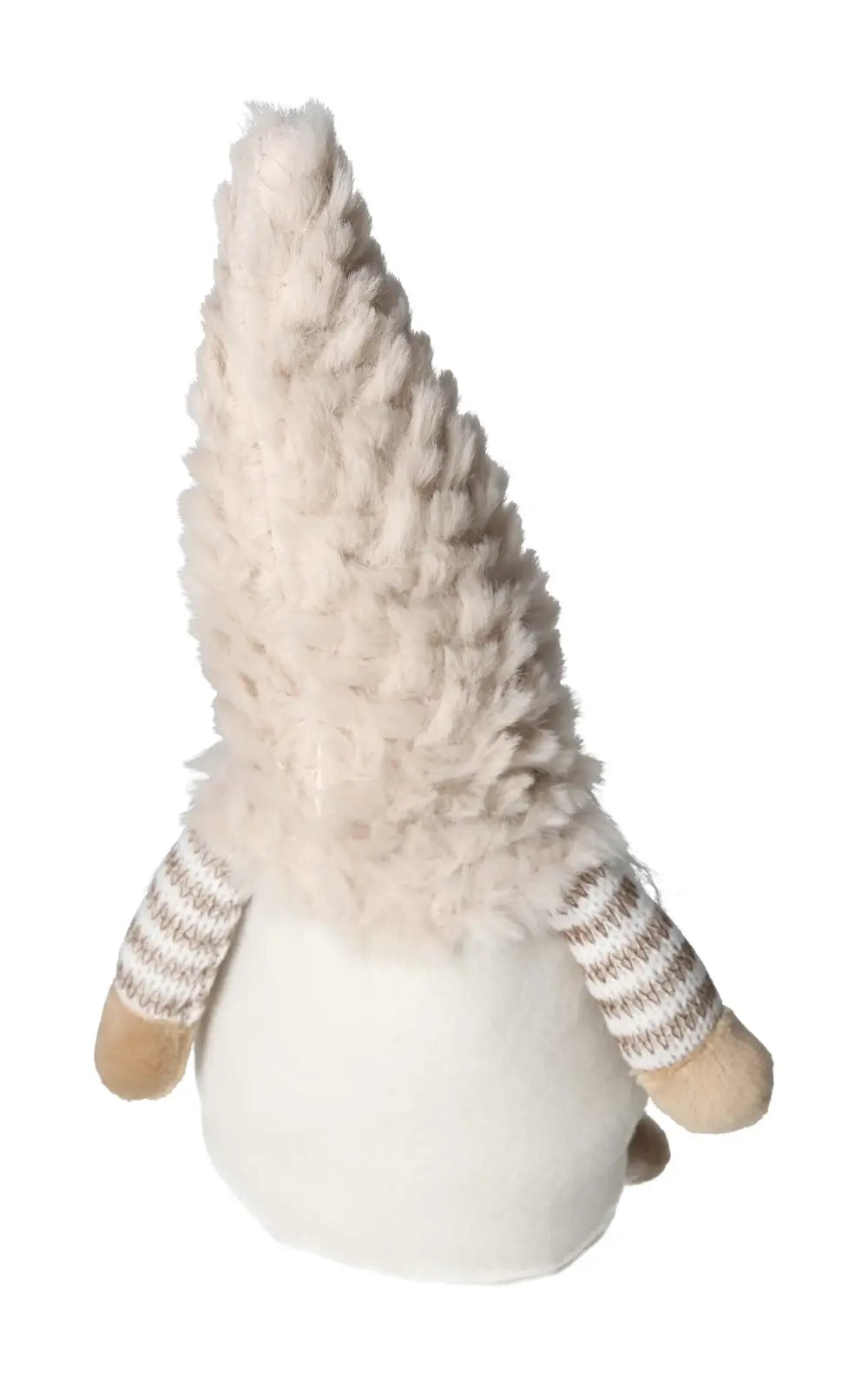 Beige textile gnome by Sylvia Crystals, showcasing elegant design and spiritual essence in a luxury decorative piece.