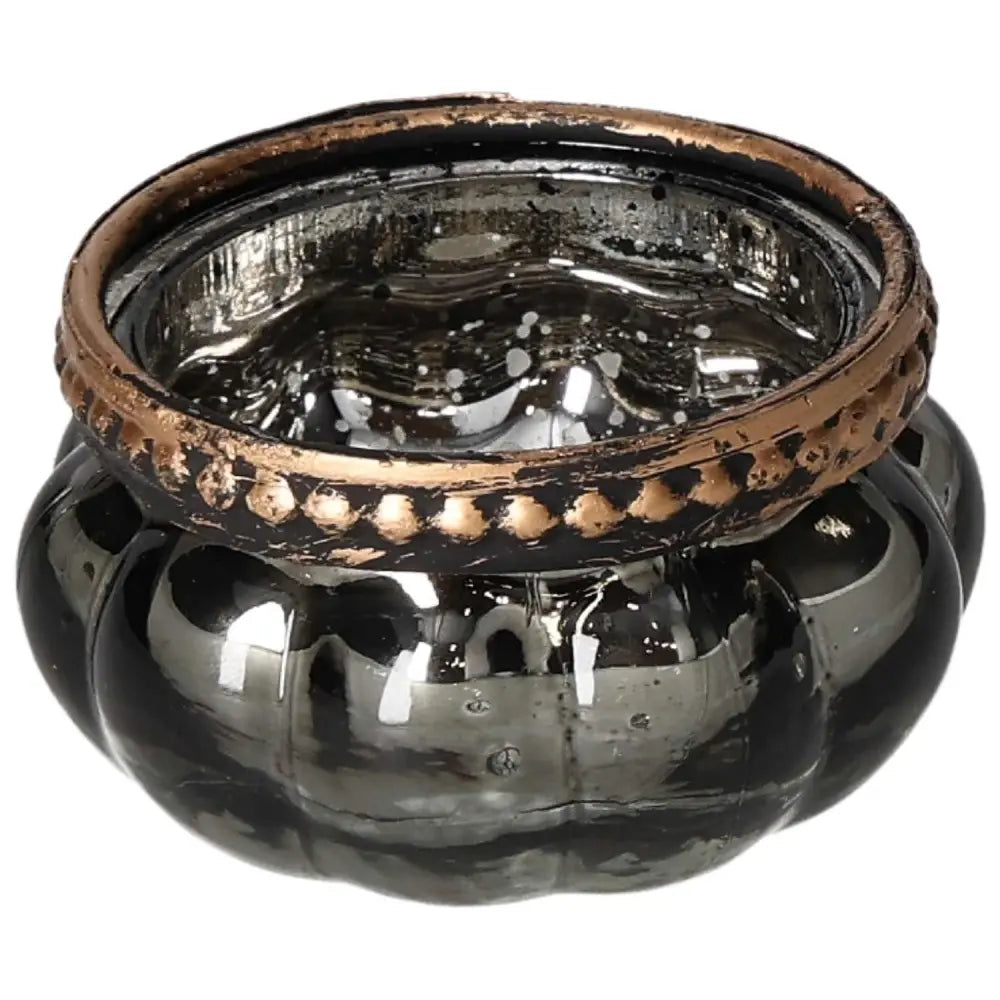 Elegant grey candle holder by Sylvia Crystals, featuring contemporary design and spiritual essence for luxury home decor.