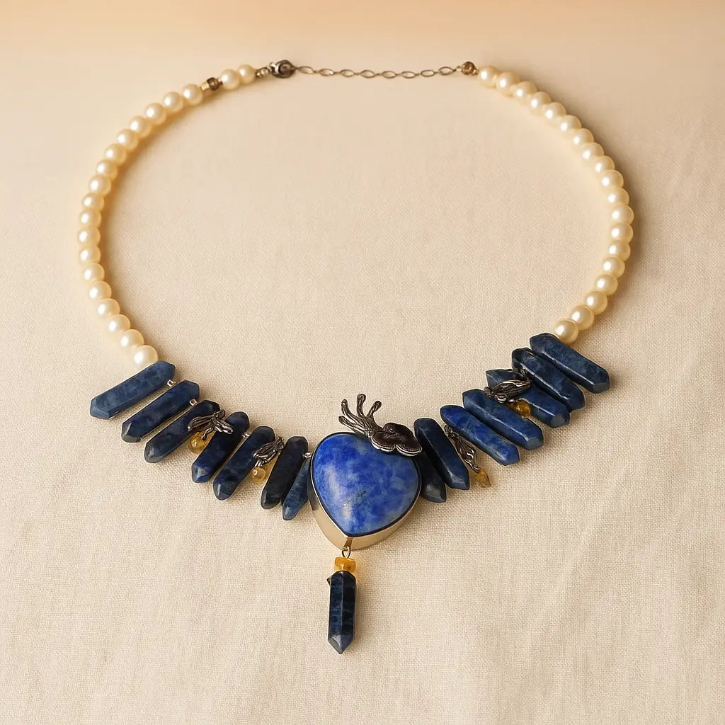 Heart Of Paradise Bird Necklace 50 CM Sylvia Crystals Sp. z o.o.