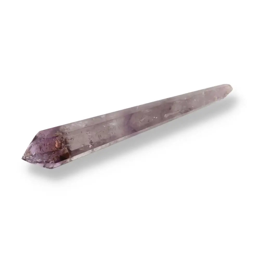 Purple Amethyst crystal point for calm, clarity, and spiritual protection, ideal for meditation and energy healing.