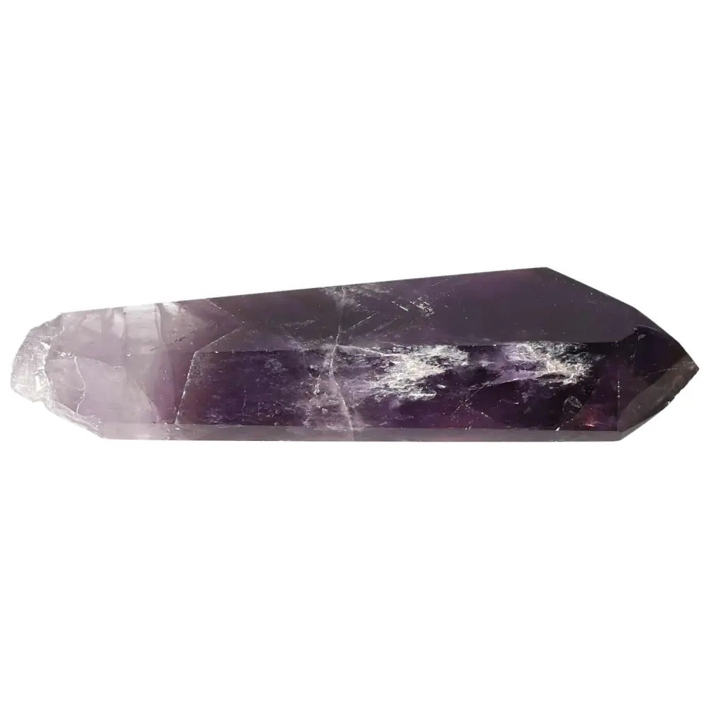Elegant Amethyst point crystal for peace, intuition, and spiritual connection with rich purple hues, ideal for meditation and energy healing.