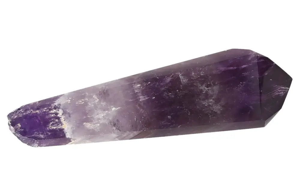 Rich purple Amethyst point crystal for peace, clarity, and spiritual protection, ideal for meditation and energy healing.