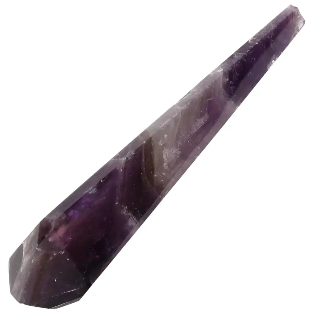 Amethyst Point crystal for calm, clarity, spiritual protection; rich purple hues; ideal for meditation and energy healing.