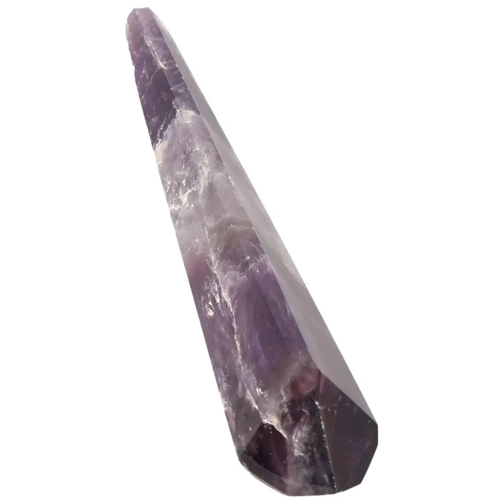 Amethyst point crystal with rich purple hues for calm, clarity, and spiritual protection. Ideal for meditation and energy healing.