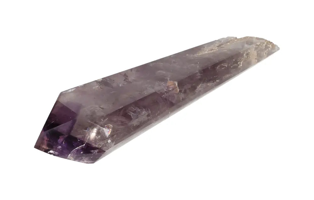 Amethyst Point crystal for peace, clarity, and spiritual protection, ideal for meditation and energy healing with rich purple hues.