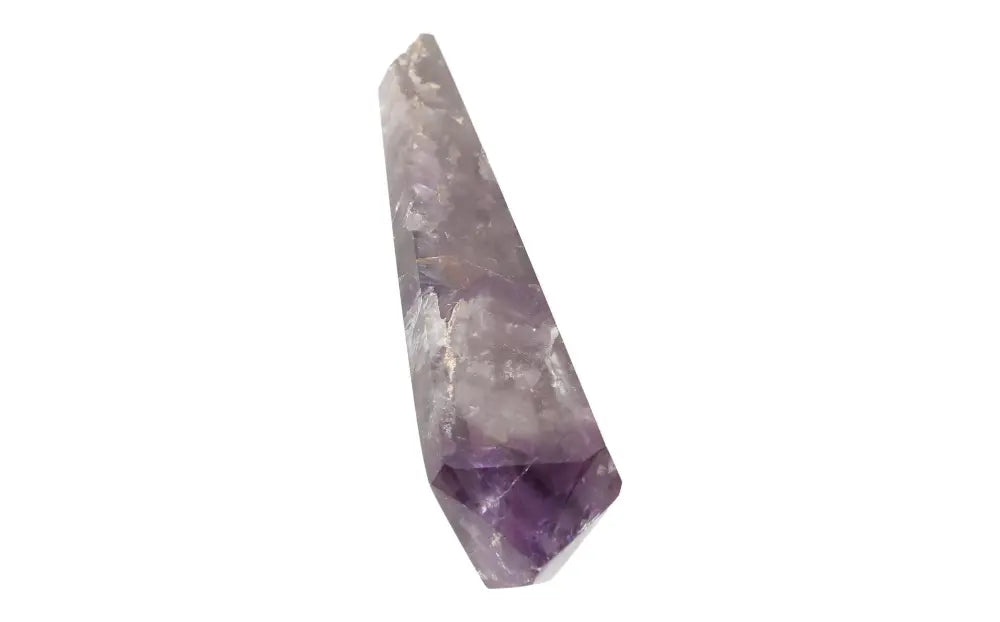 Amethyst Point crystal for calm, clarity, and spiritual protection with rich purple hues, ideal for meditation and energy healing.