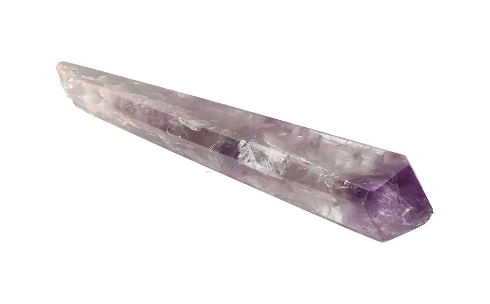 Amethyst Point crystal for spiritual protection, peace, and clarity with rich purple hues, ideal for meditation and energy healing.