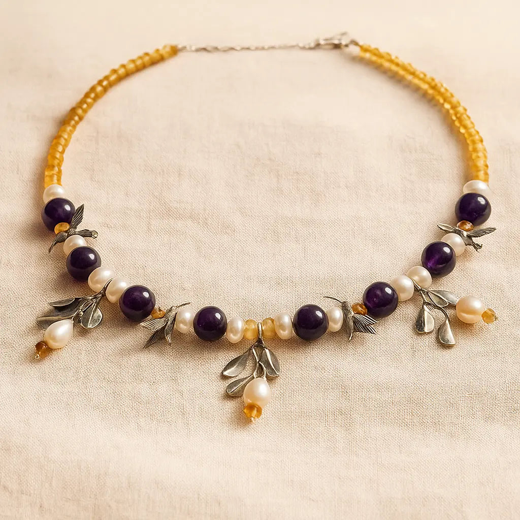 Hummingbirds And Mangroves Necklace 50 CM Sylvia Crystals Sp. z o.o.