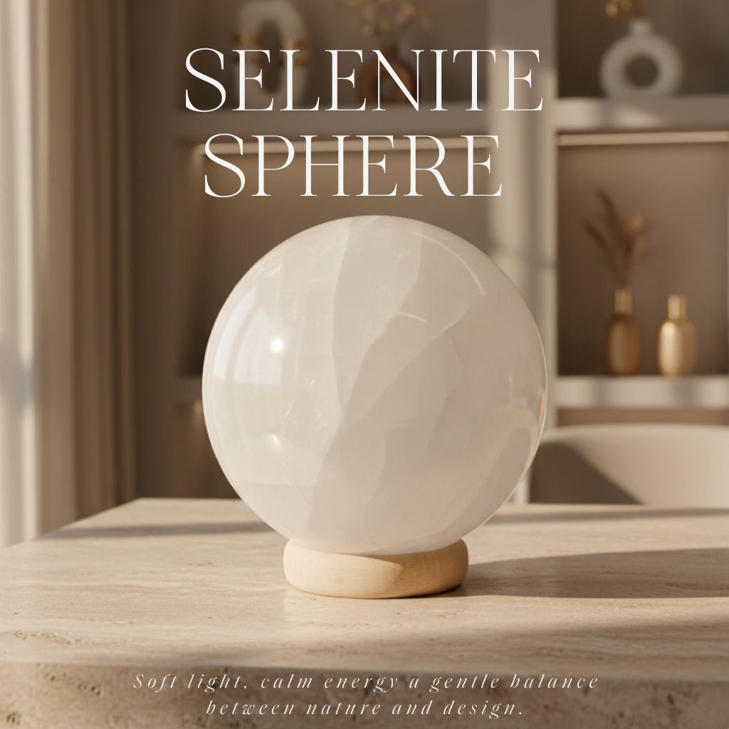 Selenite sphere 14cm 522618