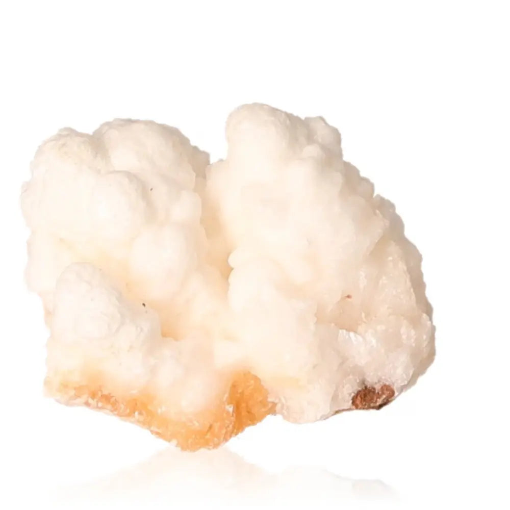 Ighoud Calcite Druze from Morocco showcasing warm earthy tones and natural shapes, ideal for grounding and spiritual growth.