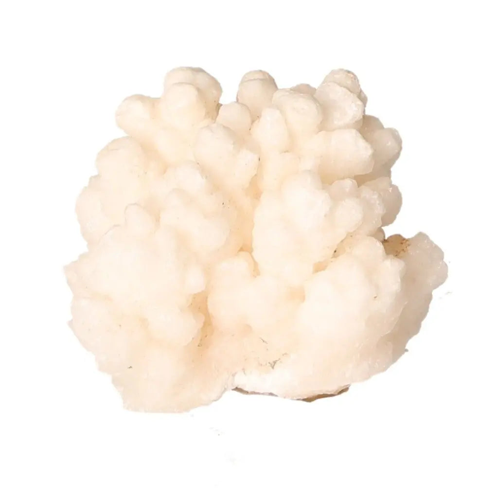 Ighoud Calcite Druze mineral with warm earthy tones from Morocco, symbolizing earth energy, stability, and transformation.