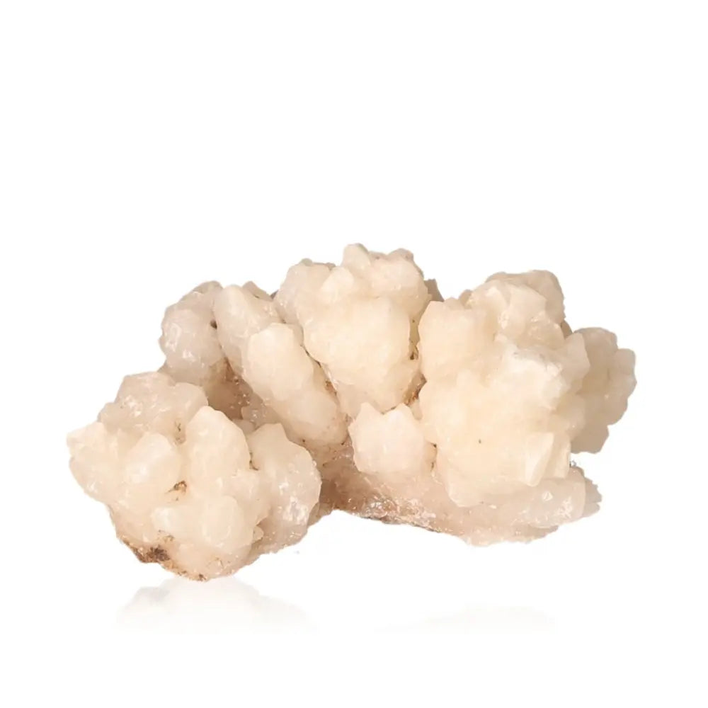 Ighoud Calcite Druze crystal from Morocco, showcasing natural earthy tones and unique formations for grounding and spiritual energy.