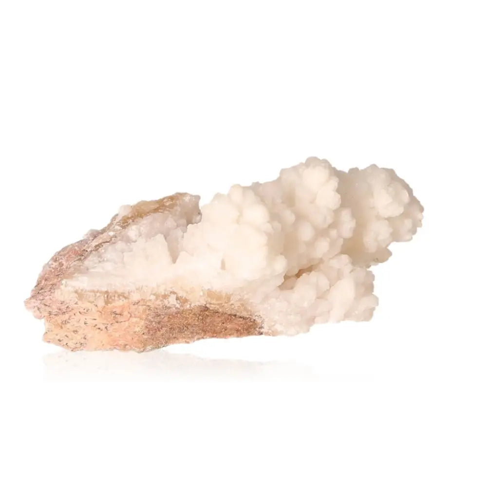 Ighoud Calcite Druze mineral from Morocco, showcasing earthy tones and unique formations for grounding and spiritual growth.