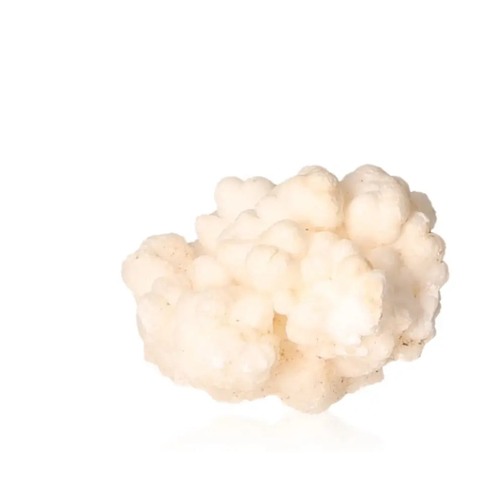 Ighoud Calcite Druze from Morocco showcasing earthy tones and unique natural shapes for grounding and spiritual growth.