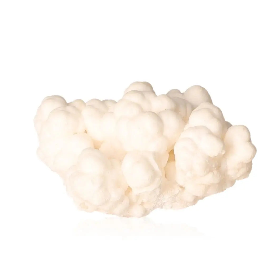 Ighoud Calcite Druze crystal with natural shapes from Morocco, showcasing earthy tones and grounding energy for spiritual growth.