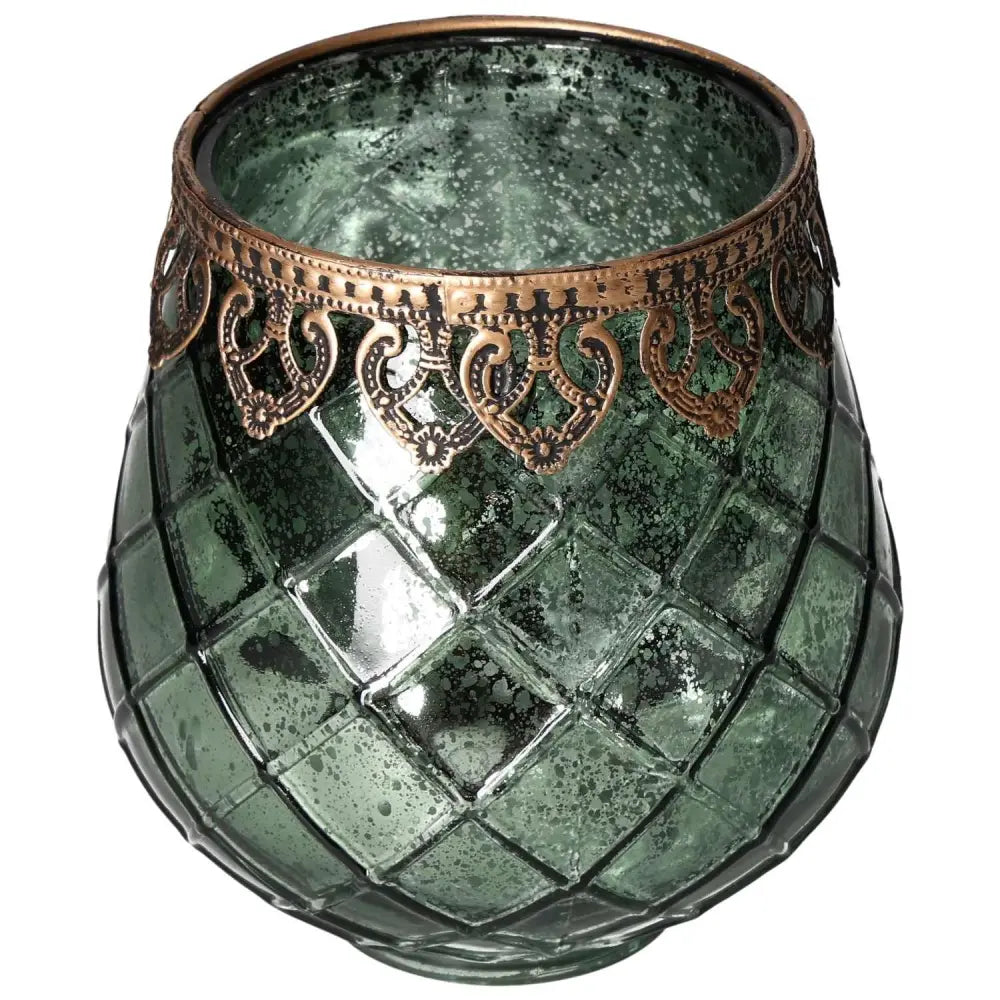 Exquisite Sylvia Crystals lantern with metal rim featuring intricate design, showcasing luxury and timeless appeal.