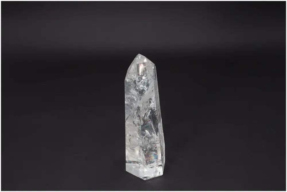 Large Lemurian Quartz Obelisk - Clear Master Healer Crystal for Clarity and Balance
