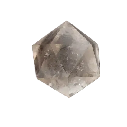 Lemurian Quartz Geometric Sphere, showcasing sacred geometry and ancient wisdom in a 5 cm crystal with ethereal clarity.