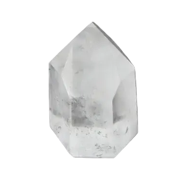 Alt Tag: Lemurian Quartz Obelisk from Sylvia Crystals, a premium gem for spiritual growth, harmony, and mindful living on a dark background.