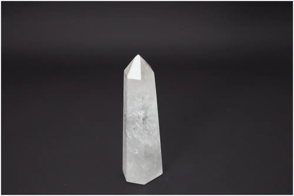 Lemurian Quartz Obelisk for chakra and zodiac alignment, showcasing unique energetic properties and spiritual enhancement.