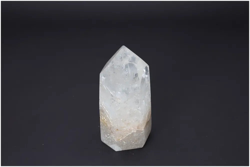 Lemurian Quartz Obelisk for chakra & zodiac energy alignment, enhancing spiritual and body wellness with unique crystal properties.