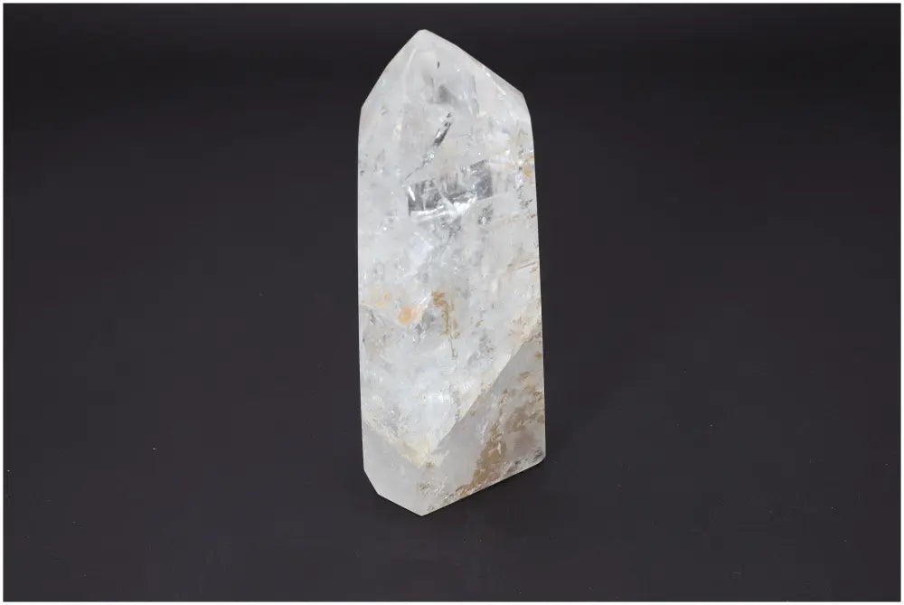 Lemurian Quartz Obelisk for chakra alignment and spiritual healing, showcasing unique properties and enhancing energetic connections.