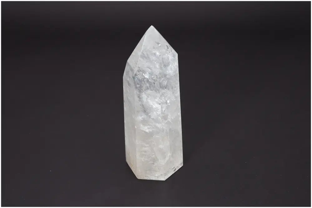 Lemurian Quartz Obelisk for chakra alignment and zodiac energy support