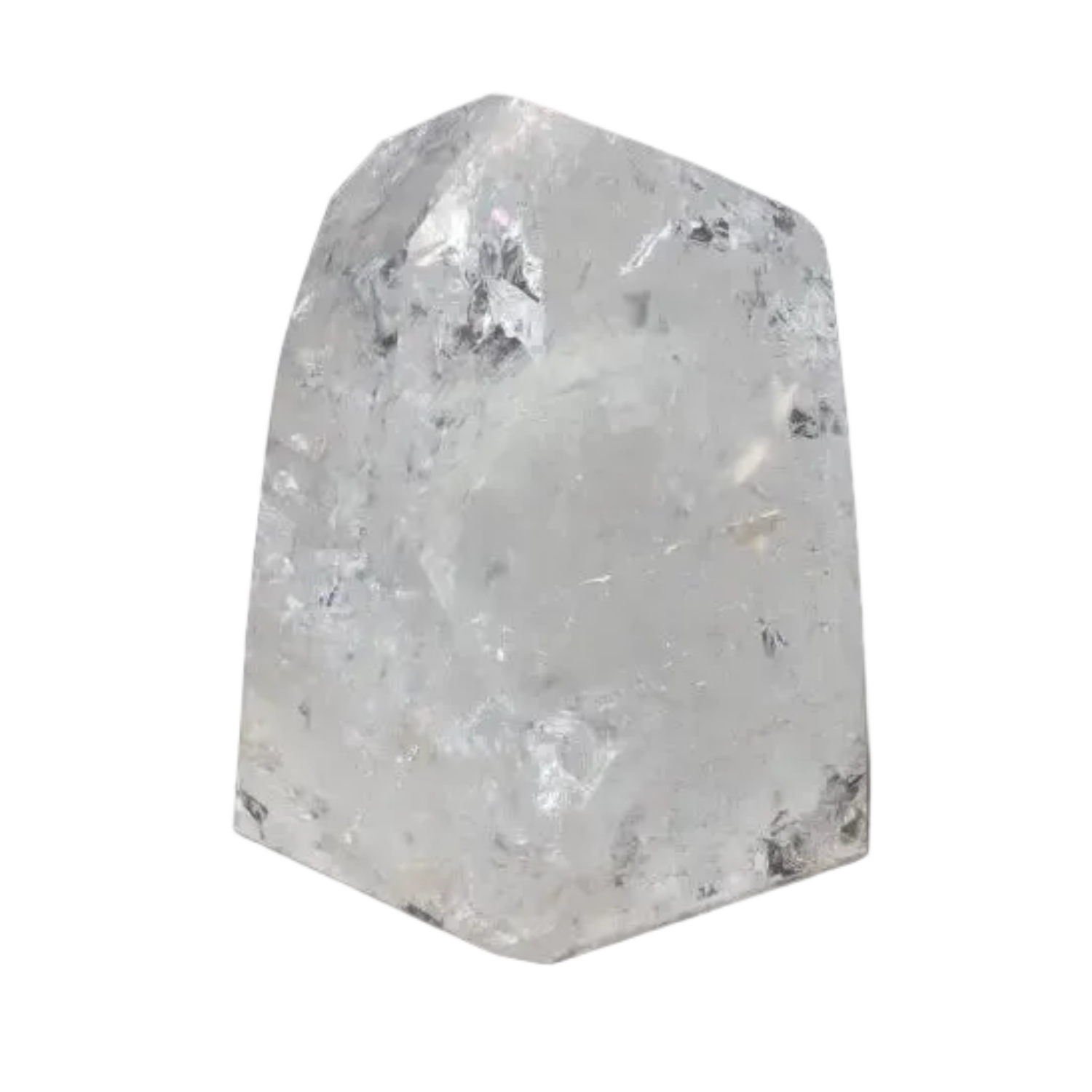 Lemurian Quartz Obelisk crystal with unique energetic properties for chakras and zodiac signs on a dark background.