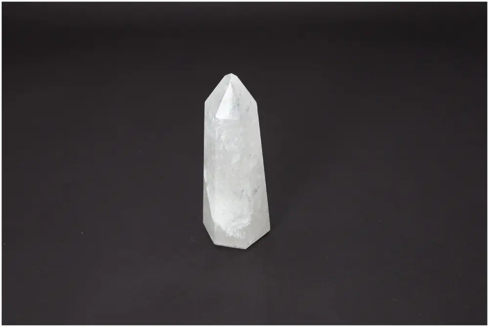 Lemurian Quartz Obelisk with unique energetic properties, supports chakras and zodiac signs, enhances spiritual and body healing.