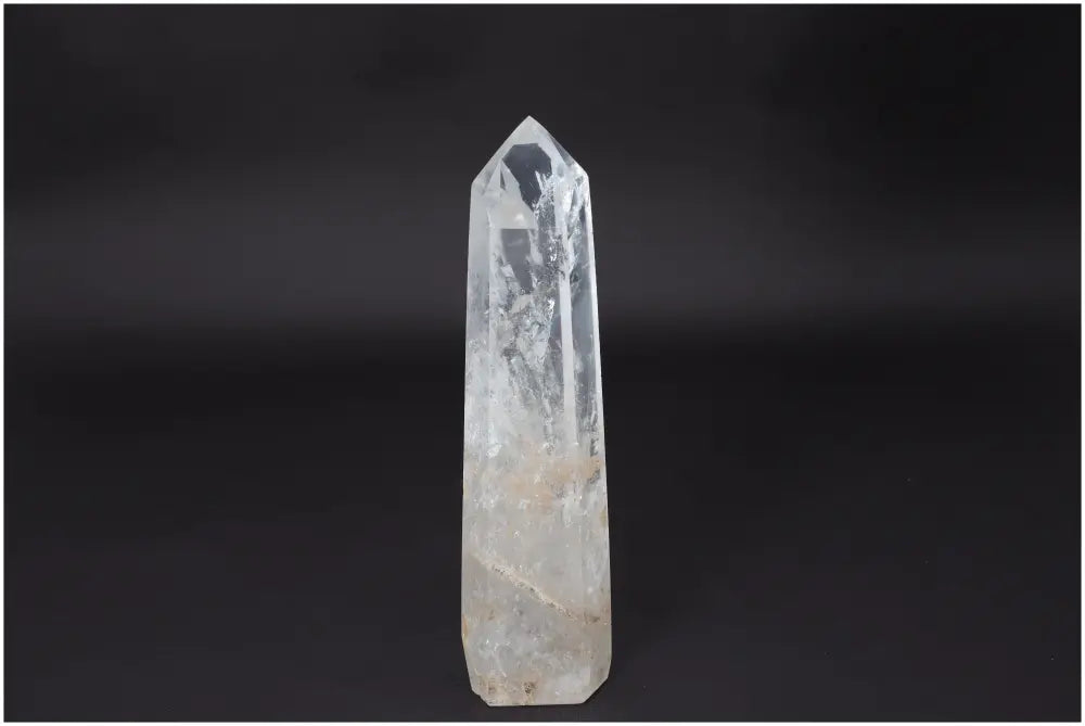 Lemurian Quartz Obelisk crystal, known as the Master Healer, amplifies energy and intentions for clarity and personal growth.