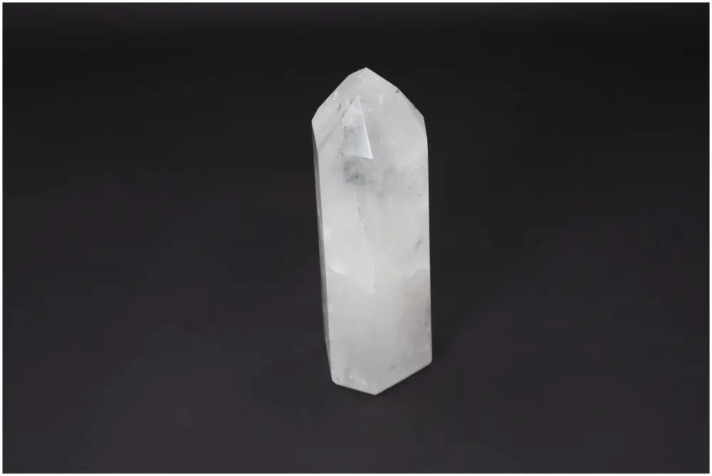 Lemurian Quartz Obelisk - Clear Quartz crystal for balance and healing, ethically sourced, naturally formed, "Master Healer" stone.
