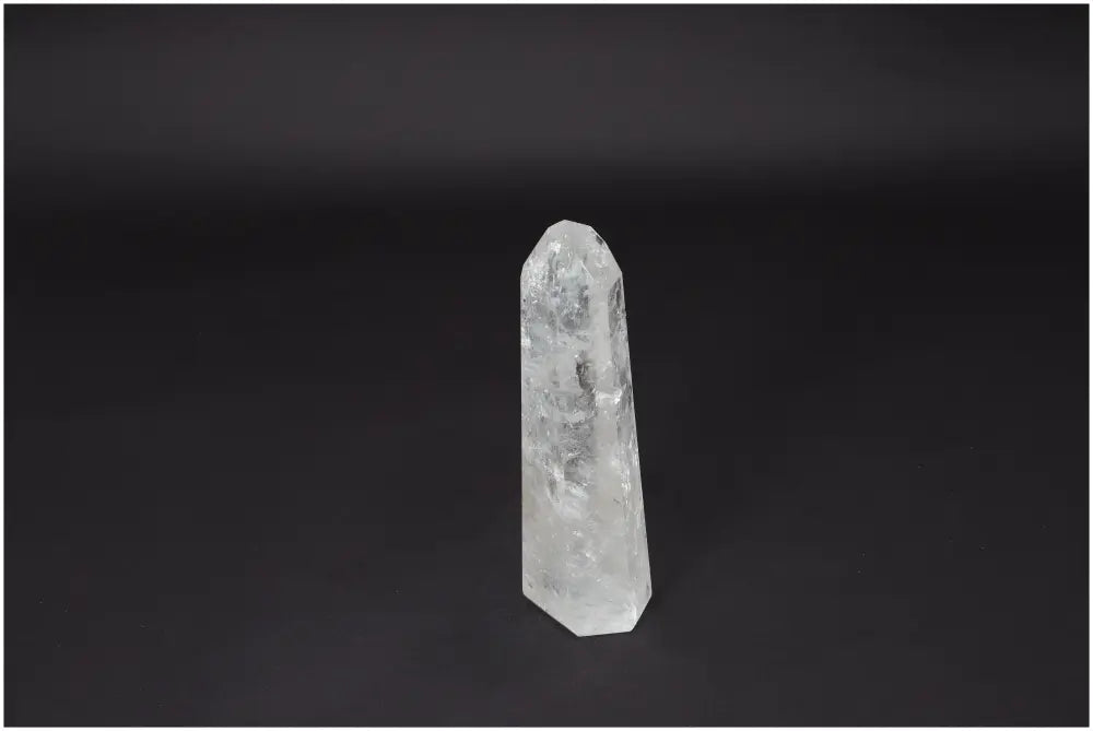 Lemurian Quartz Obelisk crystal for clarity and healing, ethically sourced and hand-selected for balance and personal growth.
