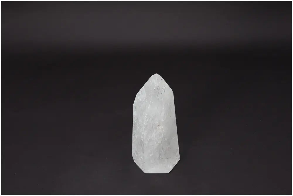 Lemurian Quartz Obelisk for clarity and balance, ethically sourced, master healer crystal amplifying energy and intentions.
