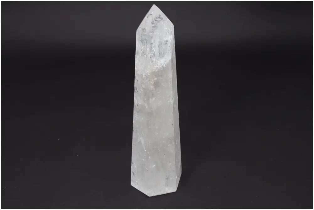 Lemurian Quartz Obelisk, Clear Quartz crystal, powerful for clarity and balance, ethically sourced and naturally formed stone