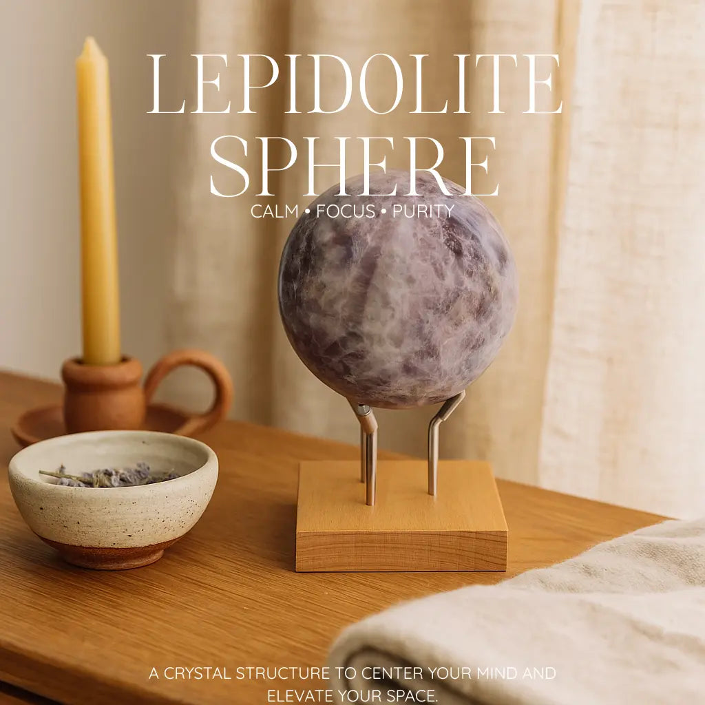 Lepidolite Sphere Sylvia Crystals Sp. z o.o.