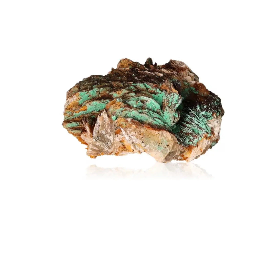 Enchanting Malachite Druze gemstone with vibrant green hues symbolizing courage and hope, known for its soothing energy and natural beauty.