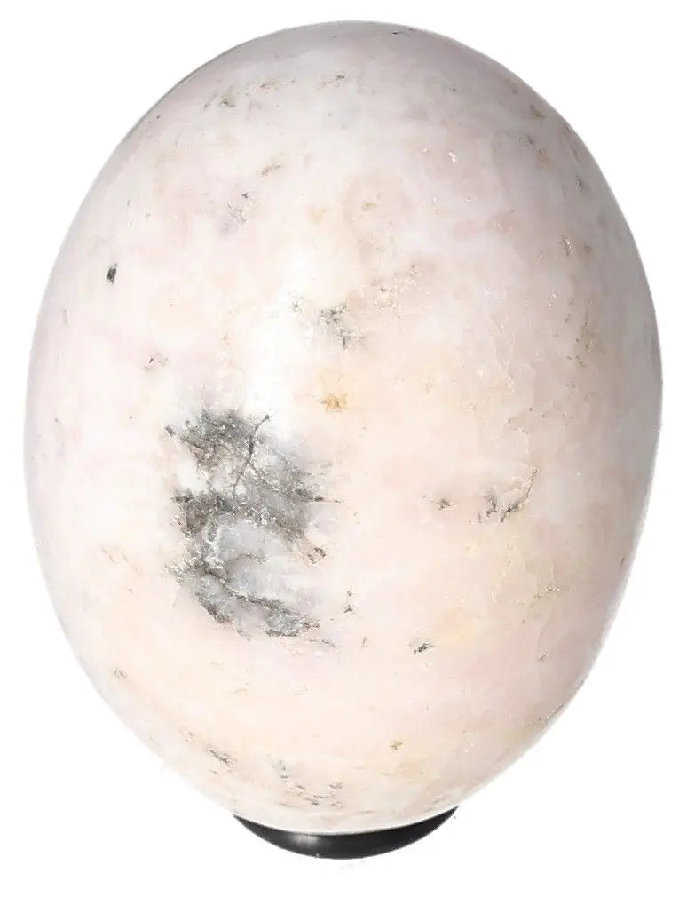 Manganocalcite Egg - healing crystal for clearing negative energy, promoting calm, boosting creativity and productivity.