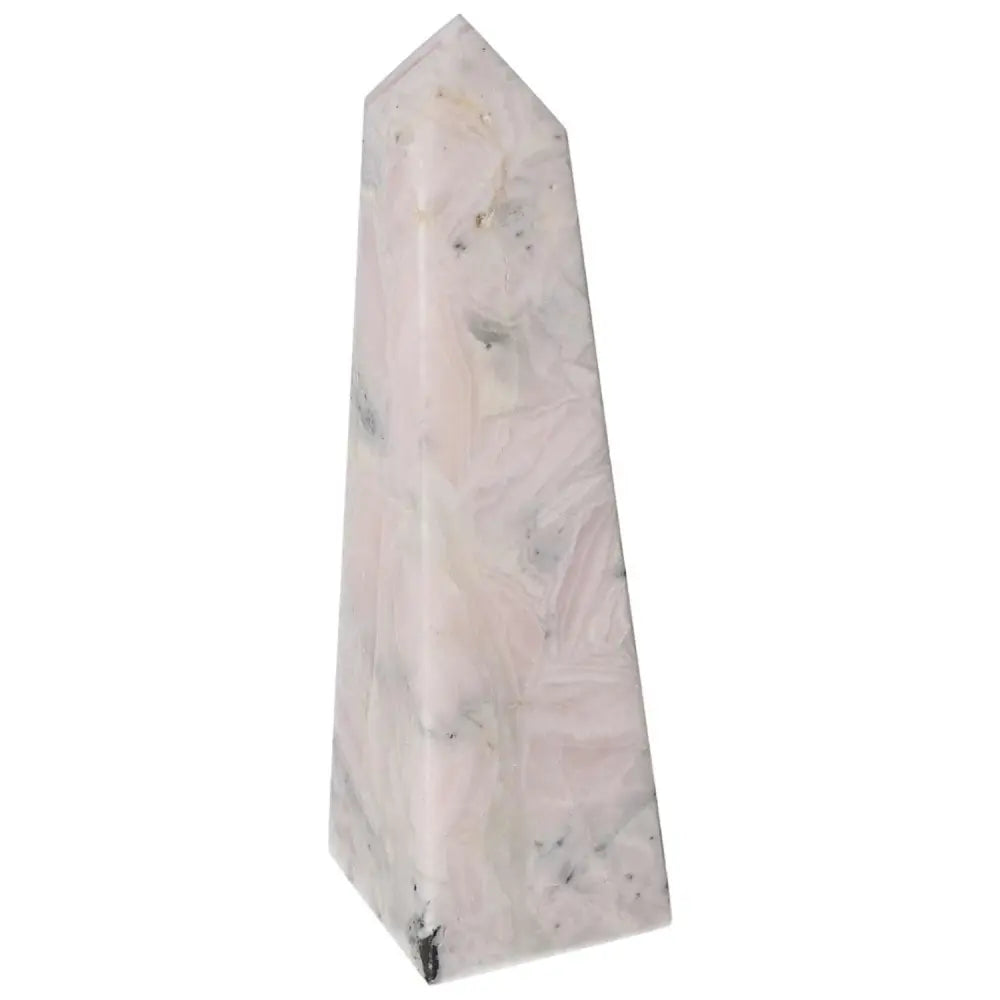 Manganocalcite tower crystal, ideal for healing, promoting peace and enhancing creativity and productivity.