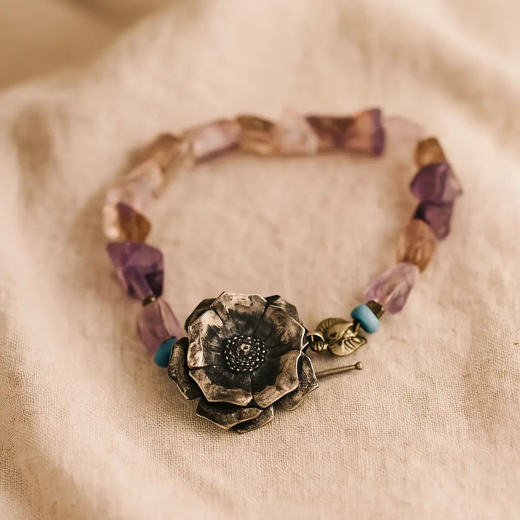 Medium Cactus Flower Bracelet 21 CM Sylvia Crystals Sp. z o.o.
