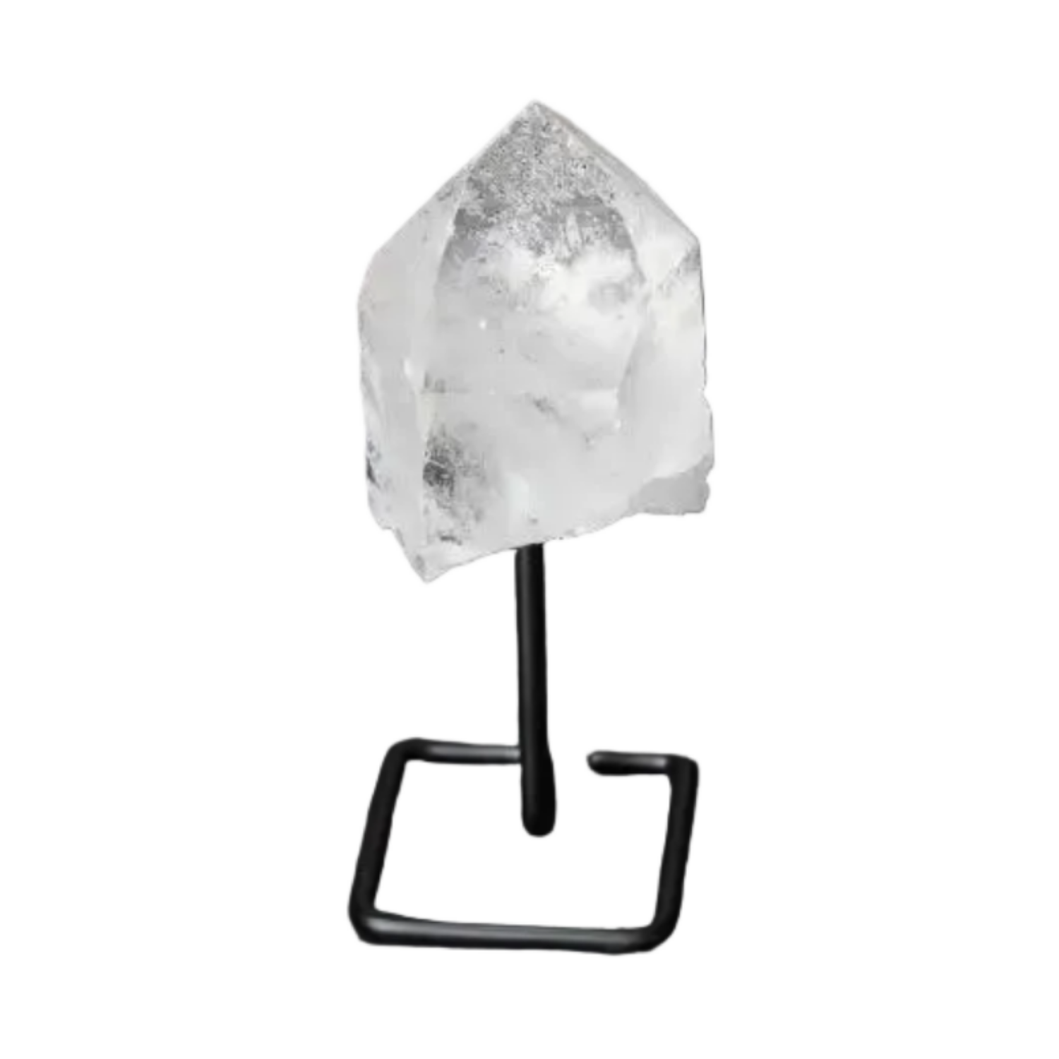 Natural Clear Quartz Point on Stand for Amplifying, Aligning, and Illuminating Energy and Intention.